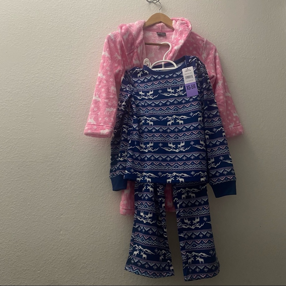 GIRLS EDDIE BAUER 3 PIECE SLEEP SET